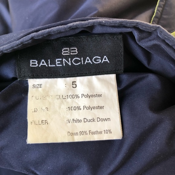 Balenciaga Puffer, Mens Down Ski Jacket Sz L, w/removable hood - Picture 5 of 16